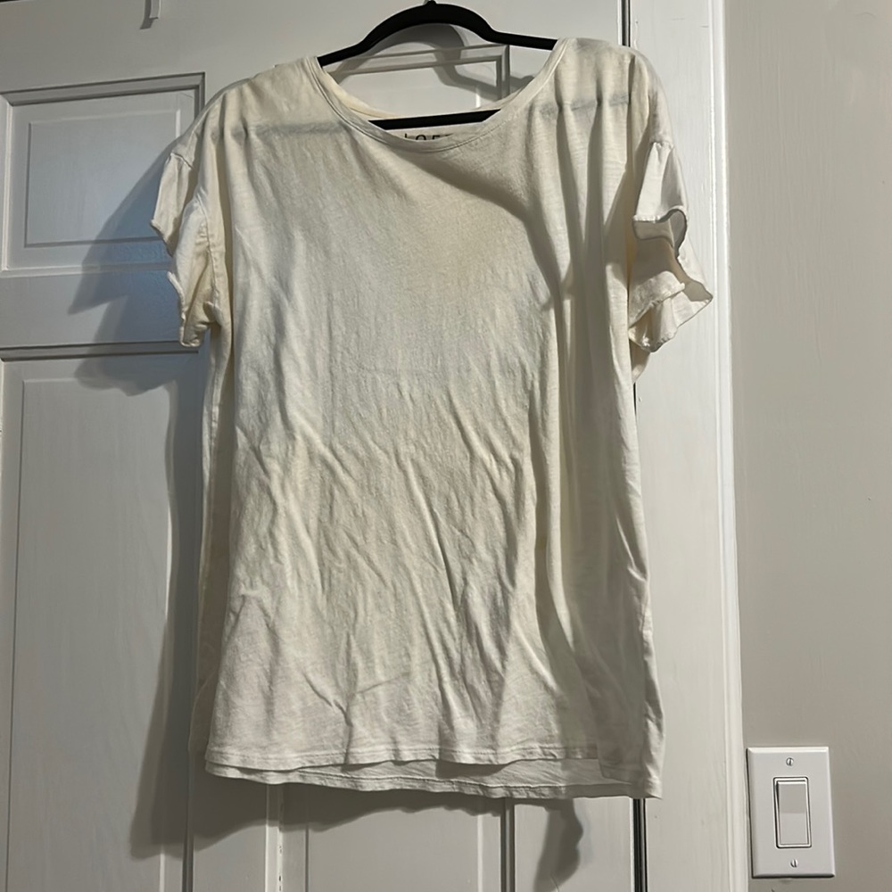 large loft white tee